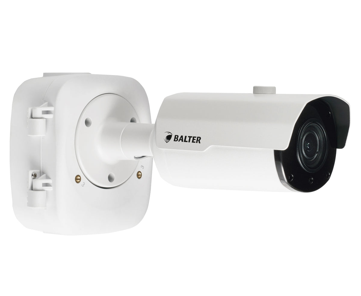 BALTER 5.0MP EXIR TVI / CVI / AHD / CVBS Außenkamera, 2.8-12mm Motorzoom, Autofokus, Nachtsicht 40m, 2560x1944p, Smart-IR, 12