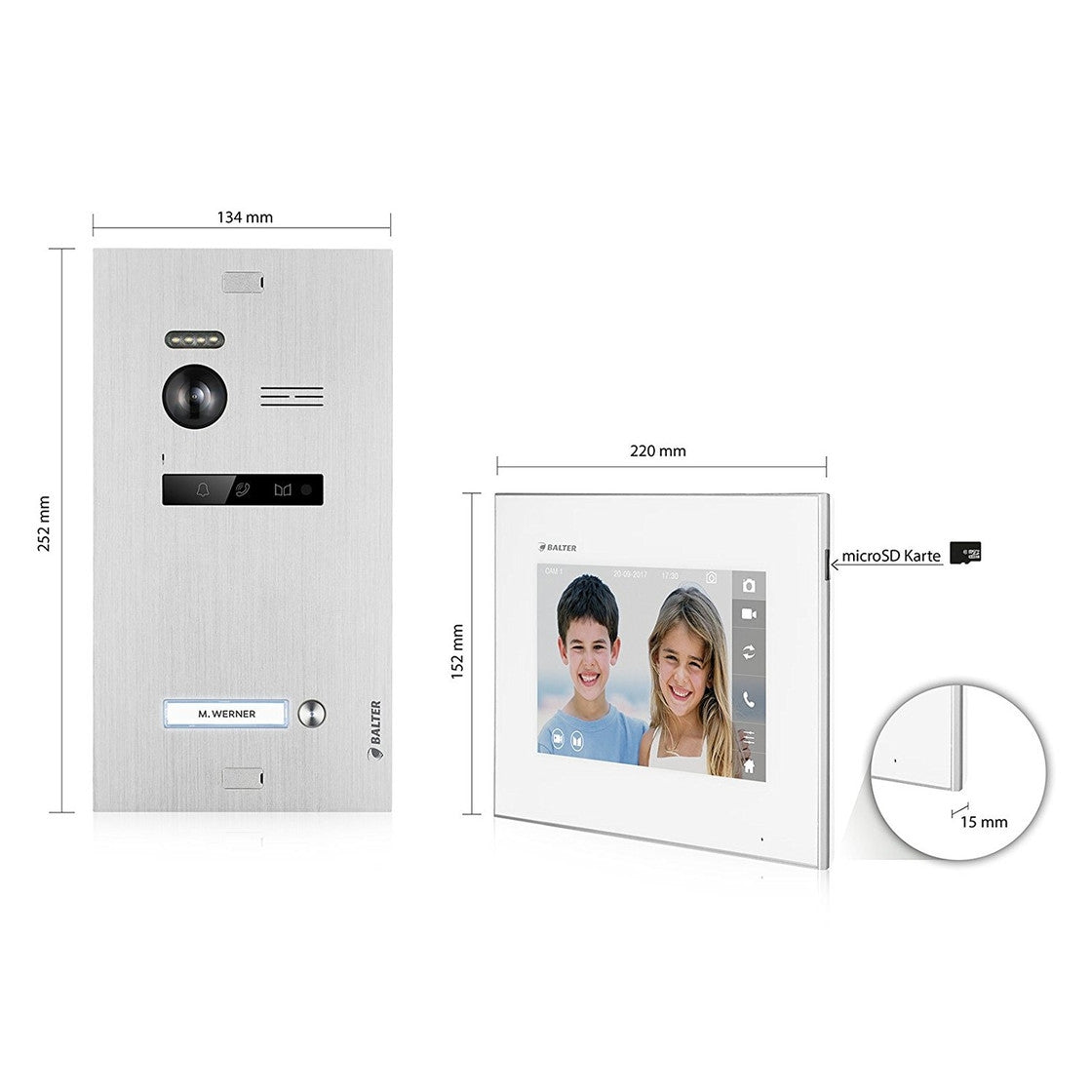BALTER EVO 7-Zoll Wi-Fi Videostation – EVO-7M-WIFI (II)