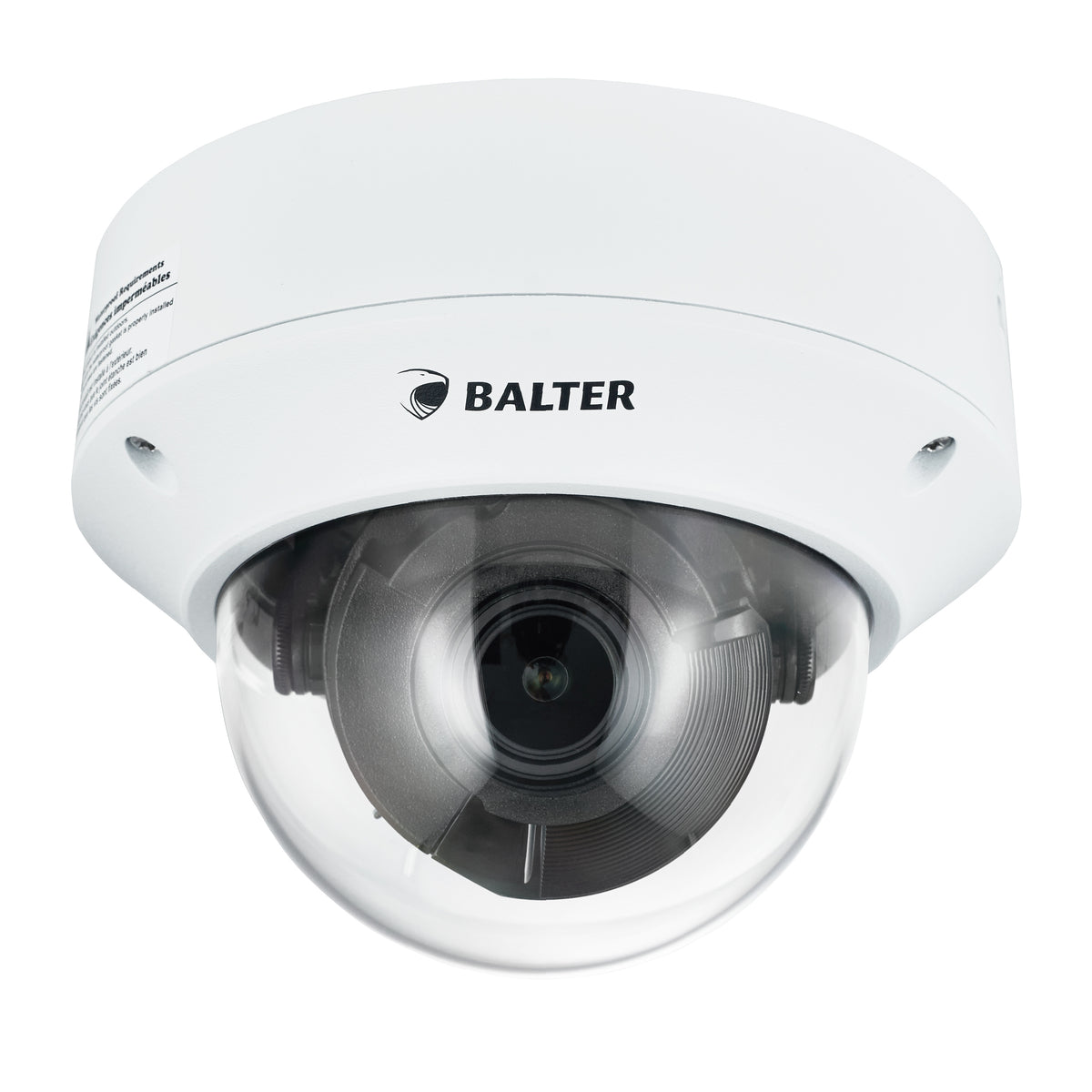 BALTER X PRO NightHawk Vandalensichere IP Dome-Kamera mit 4.0MP, 2.7-13.5mm Motorzoom, AutoFocus, Nachtsicht 40m, Ultra Low L