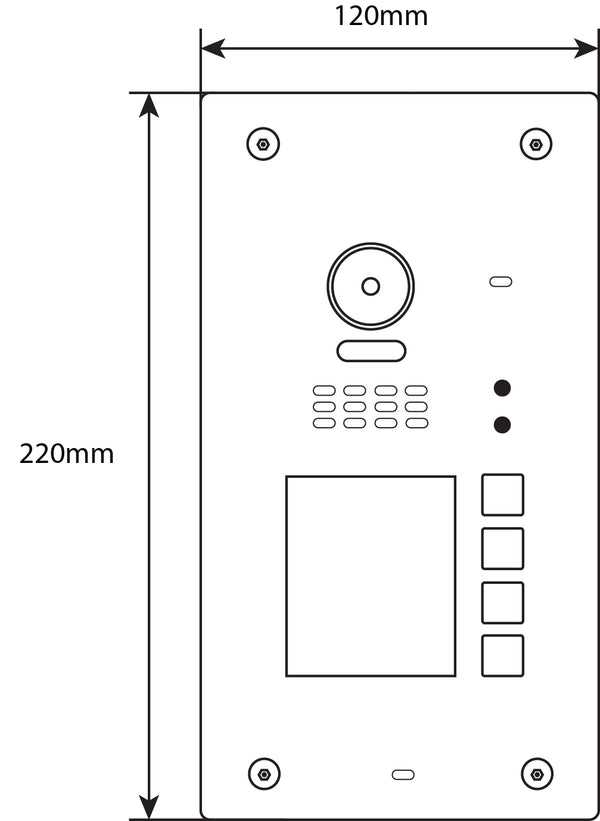 BALTER EVIDA RFID Edelstahl-Türstation – GRAPH-4B BUS