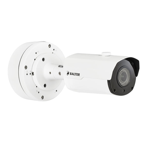 BALTER 5.0MP EXIR TVI / CVI / AHD / CVBS Außenkamera, 2.8-12mm Motorzoom, Autofokus, Nachtsicht 40m, 2560x1944p, Smart-IR, 12