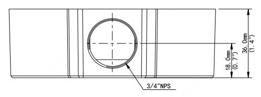 BALTER X  Anschlussdose / Junction Box für mini Dome-Kameras mit Fixbrennweite, D106.6 x 36 mm, Aluminium, Weiß – BCC-A01JB