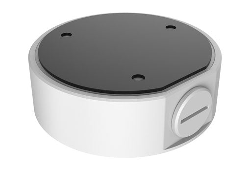 BALTER X  Anschlussdose / Junction Box für ECO mini Eyeball Kameras mit Fixbrennweite, D117 x 36 mm, Aluminium, Weiß – BCC-A2