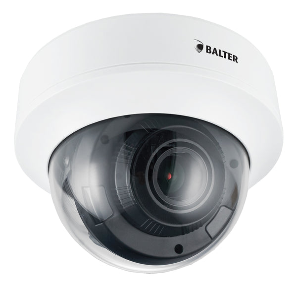 BALTER 5.0MP EXIR Analog HD Dome-Kamera, 2.8-12mm Motorzoom, Nachtsicht 30m, Smart-IR, WDR 120dB, Privatzonen, TVI / AHD / CV