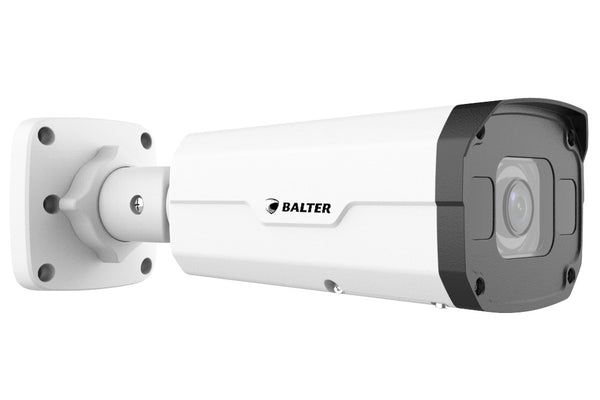 BALTER X ECO IP Außenkamera mit 4.0MP, 2.7-13.5mm Motorzoom, AutoFocus, Nachtsicht 50m, WDR 120dB, ROI, Alarm IO, Audio IO, P