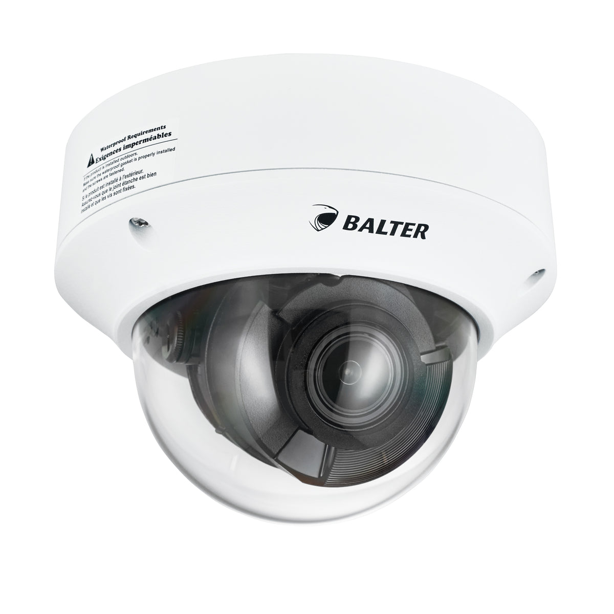 BALTER X PRO NightHawk Vandalensichere IP Dome-Kamera mit 4.0MP, 2.7-13.5mm Motorzoom, AutoFocus, Nachtsicht 40m, Ultra Low L