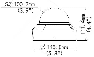 BALTER X PRO NightHawk Vandalensichere IP Dome-Kamera mit 4.0MP, 2.7-13.5mm Motorzoom, AutoFocus, Nachtsicht 40m, Ultra Low L