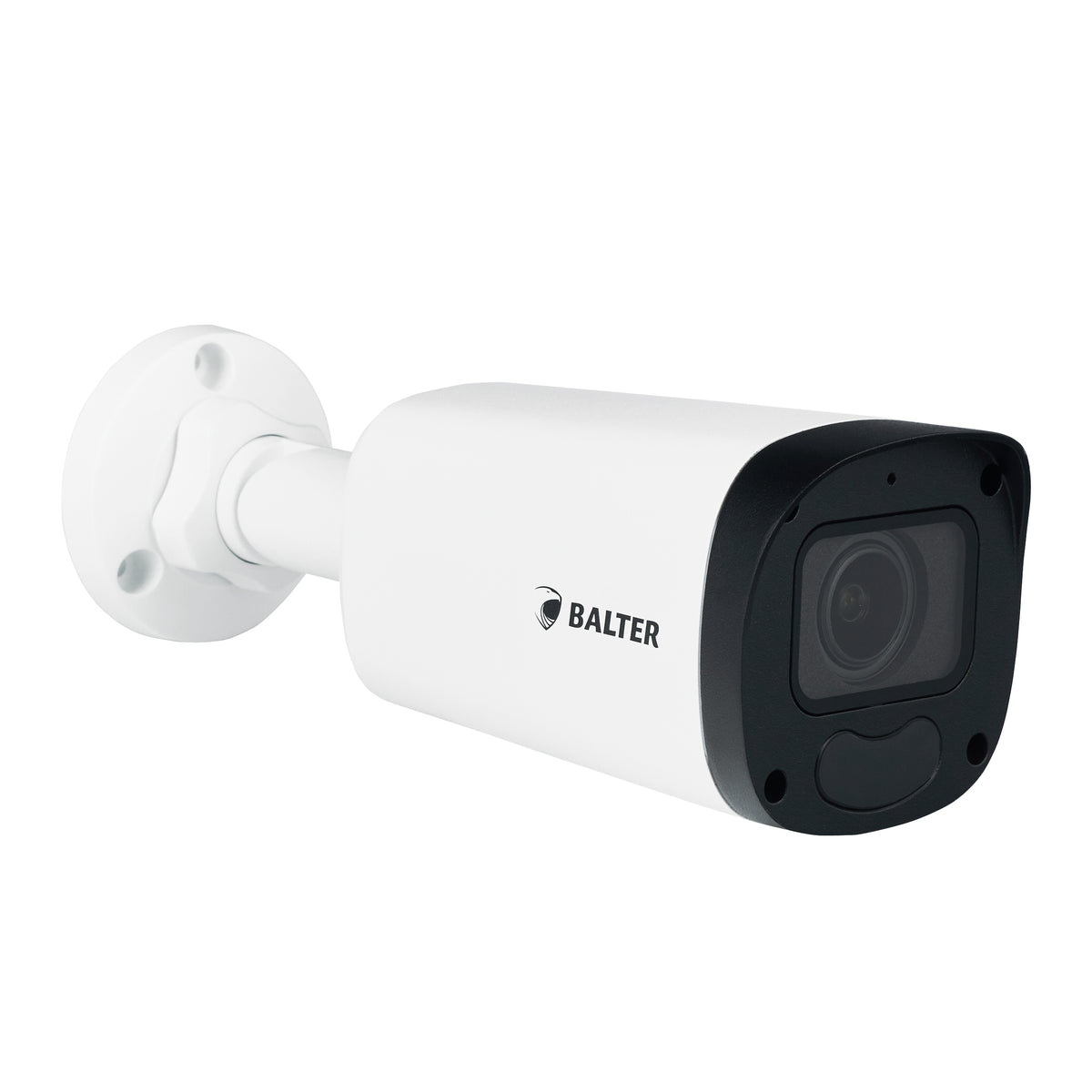 BALTER X ECO IP Außenkamera mit 5.0MP, 2.8-12mm Motorzoom, AutoFocus, Nachtsicht 50m, WDR 120dB, VCA, Privatzonen, Mikrofon, 