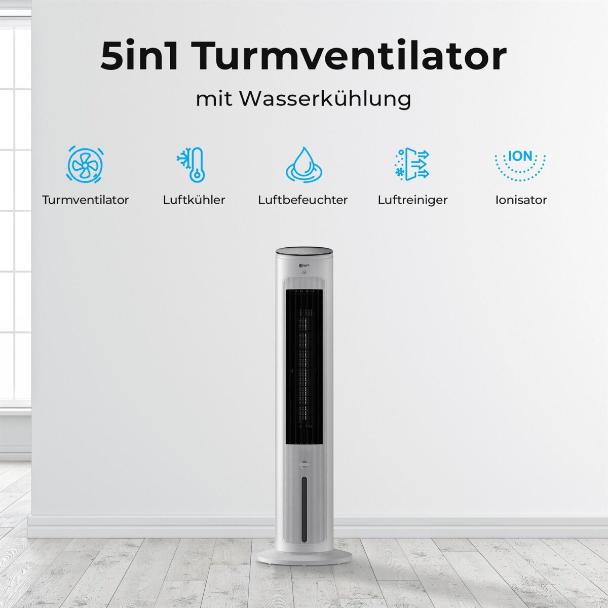 Balter Turmventilator mit Wasserkühlung VT-09-WH